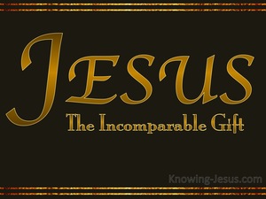 2 Corinthians 9:15 Jesus The Incomparable Gift (gold)