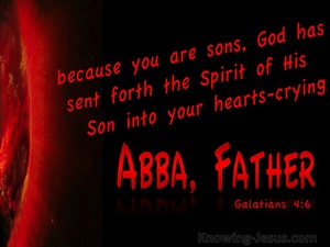 Galatians 4:6 Abba Father (red)