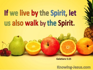 Galatians 5:25 If We Live By The Spirit Let Us Also Walk By The Spirit (windows)01:27