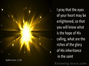 Ephesians 1:18 Pray Your Hearts Are Flooded With Light (brown)