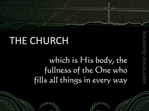 Ephesians 1:23  The Church Which Is His Body green