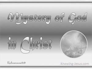 Ephesians 1:9 Mystery of God in Christ (silver)