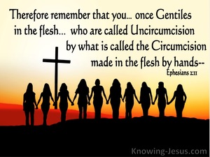 Ephesians 2:11 Remember  YouWere Once Called Uncircumcision (black)