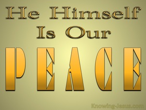 Ephesians 2:14 He Himself Is Our Peace (orange)