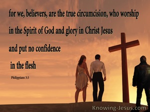 Philippians  3-3 The True Circumcision Worship In The Spirit (orange)