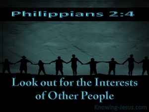 Philippians 2:4 Look Out For The Interests Of Others (aqua)