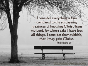 Philippians 3:8 Everything is Loss For The Surpassing Greatness Of Knowing Jesus Christ My Lord (windows)11:14