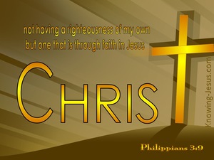 Philippians 3:9 Righteousness Of Christ (yellow)