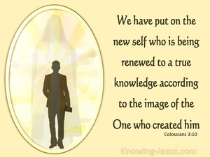 Colossians 3:10 Put On The New Self (lemon)
