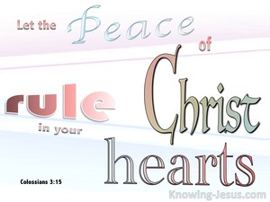 Colossians 3:15 The Peace Of Christ Rule Your Heart (pink)