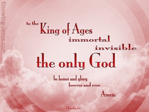 1 Timothy 1:17 King Of The Ages (pink)