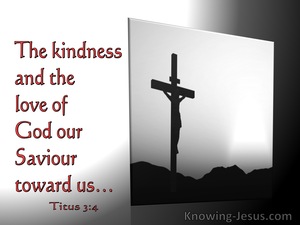 Titus 3:4 The Kindness And Love Of God Towards Man (gray)