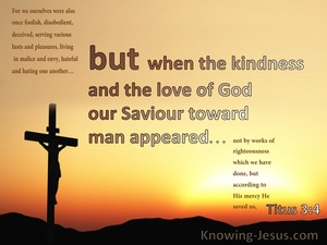 Titus 3:4 The Kindness And Love Of God Towards Man (orange)