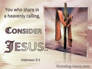 Hebrews 3:1 You Who Share A Heavenly Calling : Consider Jesus (windows)12:18