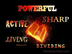 Hebrews 4:12 The Word Is Living And Active (yellow)