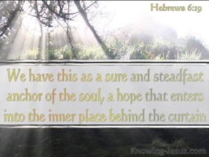 Hebrews 6:19 We Have A Sure And Steadfast Hope (white)