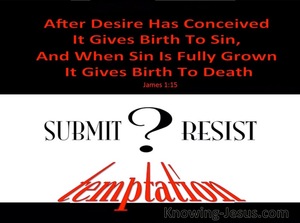 James 1:15 Submit or Resist Temptation (red)