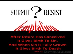 James 1:15 Submit Or Resist Temptation (black)