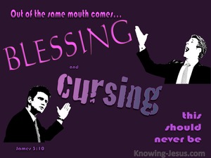 James 3:10 Blessings And Cursings (purple)