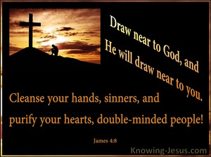 James 4:8 Draw Near To God (orange)