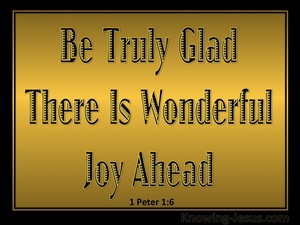 1 Peter 1:6 There Is Wonderful Joy Ahead (gold)
