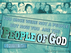 1 Peter 2:10 You Are The People Of God (white)