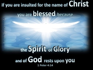 1 Peter 4:14 Spirit Of Glory (black)