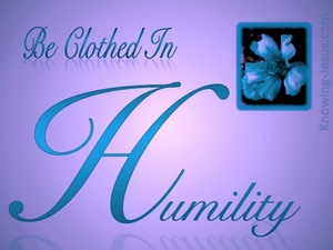 1 Peter 5:5 Be Clothed In Humility (purple)