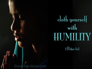 1 Peter 5:5 Cloth Yourself  With  Humility (black)