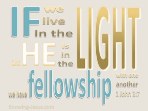 1 John 1:7 Fellowship With One Another (beige)