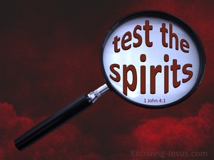 1 John 4:1 Test The Spirits (red)