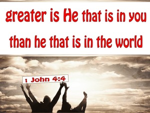 1 John 4:4 Greater Us He In You Than He In The World (red)