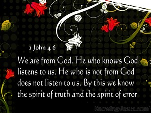 1 John 4:6 Spirit Of Truth And Spirit Of Error (gray)