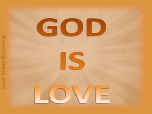 1 John 4:8 God is Love (gold)