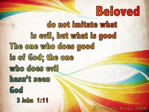 3 John  1-11 Imitate What Is Good Not Evil (red)