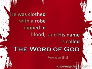 Revelation 19:13 His Name Is The Word Of God (red)