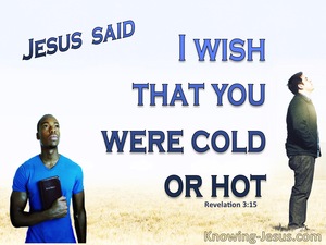 Revelation 3:15 You Are Not Hot Nor Cold (blue)