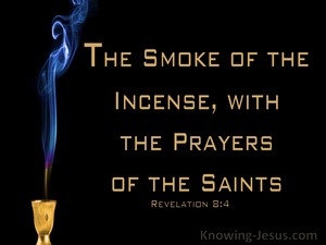 Revelation 8:4 The Smoke Of The Incense With The Prayers Of The Saints (gold)