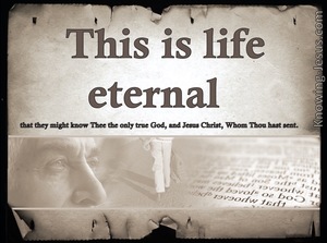 John 17:3 This Is Eternal Life (brown)