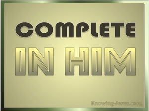 Colossians 2:10 Complete in Him (devotional)05:30 (gold)
