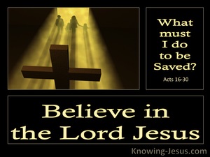 Acts 16:30 What Must I Do To Be Saved (gold)