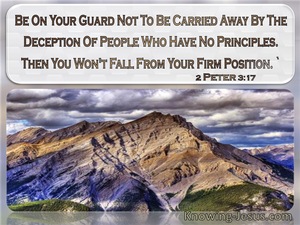 2 Peter 3:17 Do Not Be Carried Away By The Deception Of People With No Principles (windows)08:04