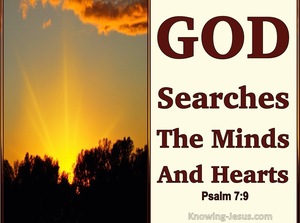 Psalm 7:9 God Searches The Minds And Hearts (beige)