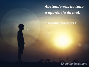 1 Tessalonicenses 5:22 Abstinência (navy)