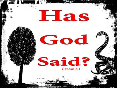 Genesis 3:1 Has God Said (red)