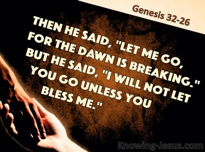 Genesis 32:26 I Will Not Let You Go (black)