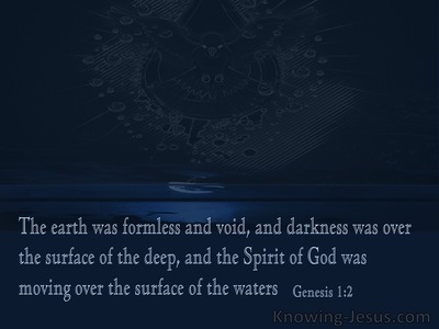 Genesis 1:2 The Earth Was Without Form And Void (navy)