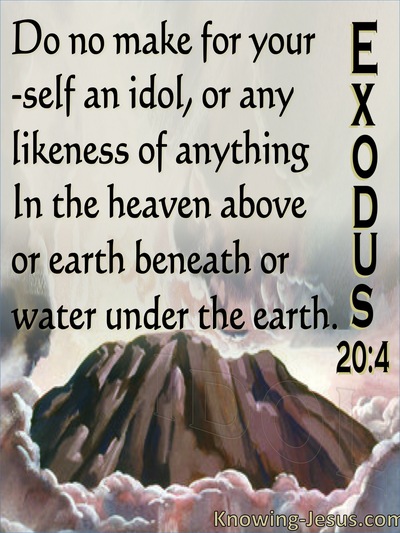 Exodus 20:4 You Shall Not Make Idols (pink)