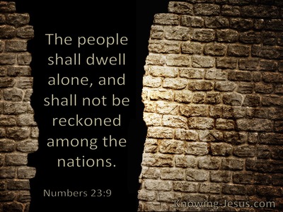 Numbers 23:9 the People Shall Dwell Alone (windows)06:18