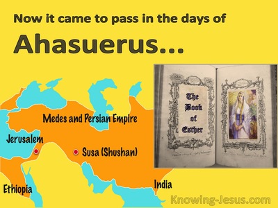 Esther 1:1 It Came To Pass In The Days Of Ahasuerus (brown)